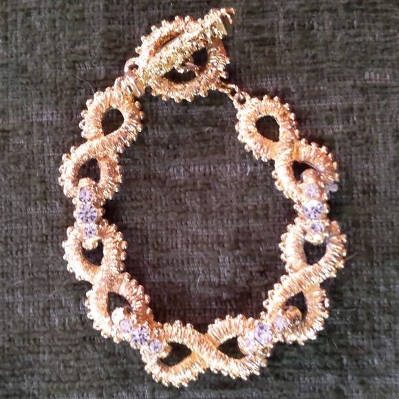 NATORI* vintage 80's rhinestone bracelet, - Picture 1 of 15